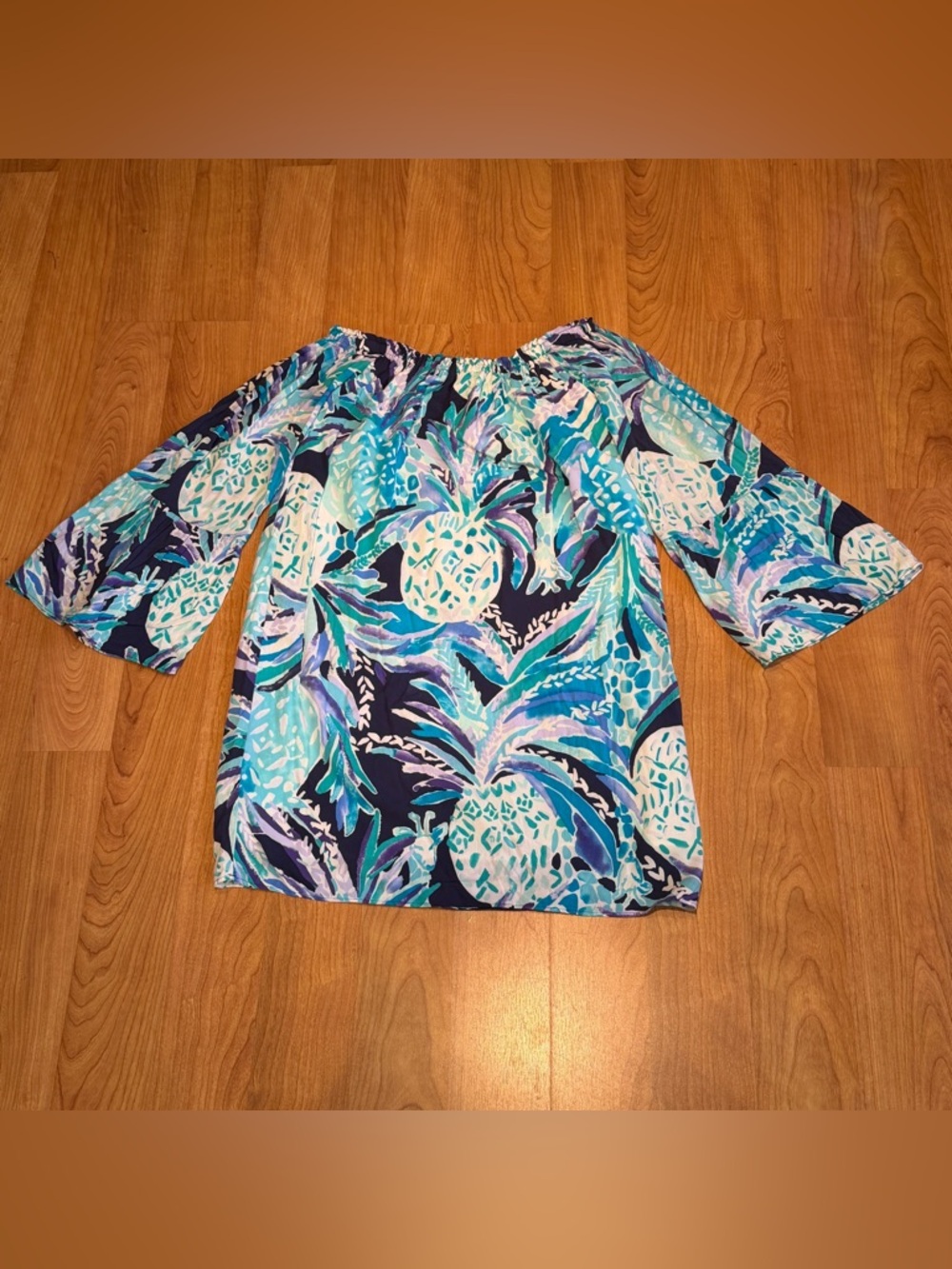 Lilly Pulitzer Women’s Nevie Bright Navy Alotta Colada Dress Size XS - Picture 12 of 13